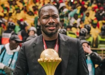 Pape Thiaw : « J’espère que la règle de “jamais deux sans trois” va s’appliquer à cette Coupe du monde » - wiwsport Pape Thiaw : « J’espère que la règle de “jamais deux sans trois” va s’appliquer à cette Coupe du monde » - wiwsport