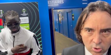 « Parle-leur de la prime » : La drôle de séquence de Pathé Ciss avec le président du Rayo Vallecano après la qualification en finale de Ligue Conférence - wiwsport