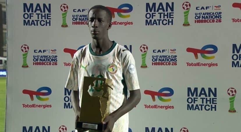 CAN U17 : Souleymane Commissaire Faye homme du match face à l’Algérie - wiwsport CAN U17 : Souleymane Commissaire Faye homme du match face à l’Algérie - wiwsport