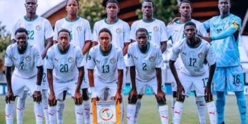 Le onze de départ du Sénégal face à l’Afrique du Sud. Crédit photo : CapturebyDjibril