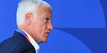 France's head coach Didier Deschamps arrives ahead of the 2026 World Cup Group I football match between France and Senegal at the New York/New Jersey Stadium in East Rutherford on June 16, 2026. (Photo by Angela WEISS / AFP via Getty Images)