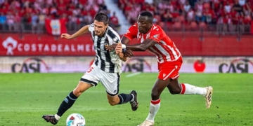 Action during the LaLiga Hypermotion Promotion Playoff Semi-Final Second Leg match between UD Almeria and CD Castellon at UD Almeria Stadium in Almeria, Spain, on June 9, 2026. (Photo by Salvador Rovira/NurPhoto via Getty Images)