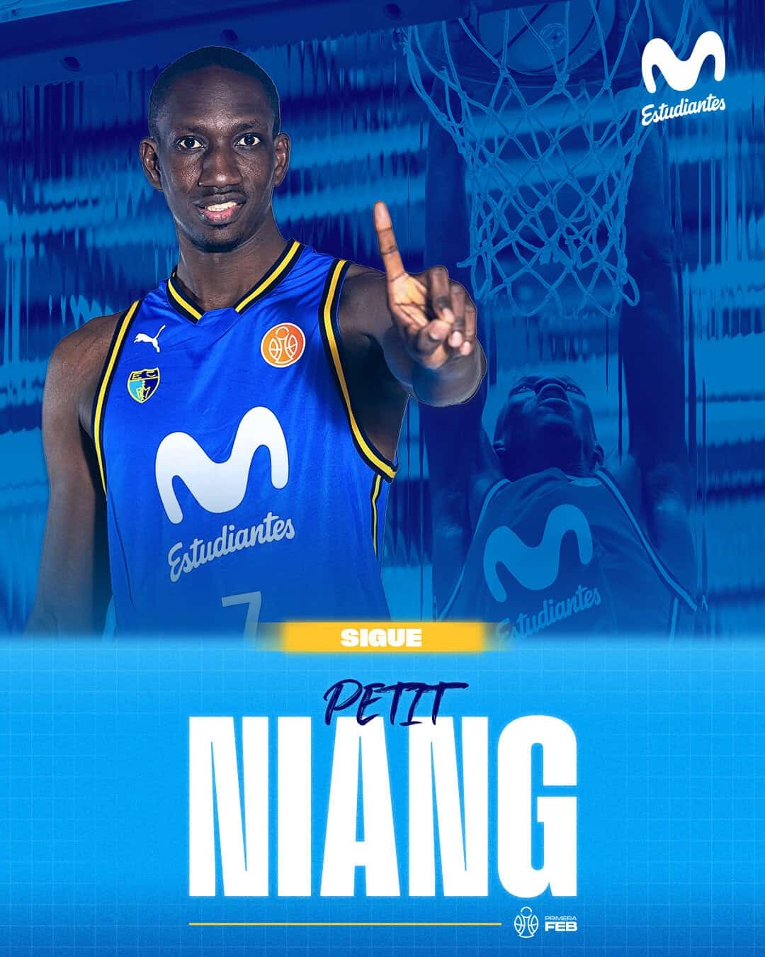 Basket : Petit Niang prolonge l’aventure avec Movistar Estudiantes