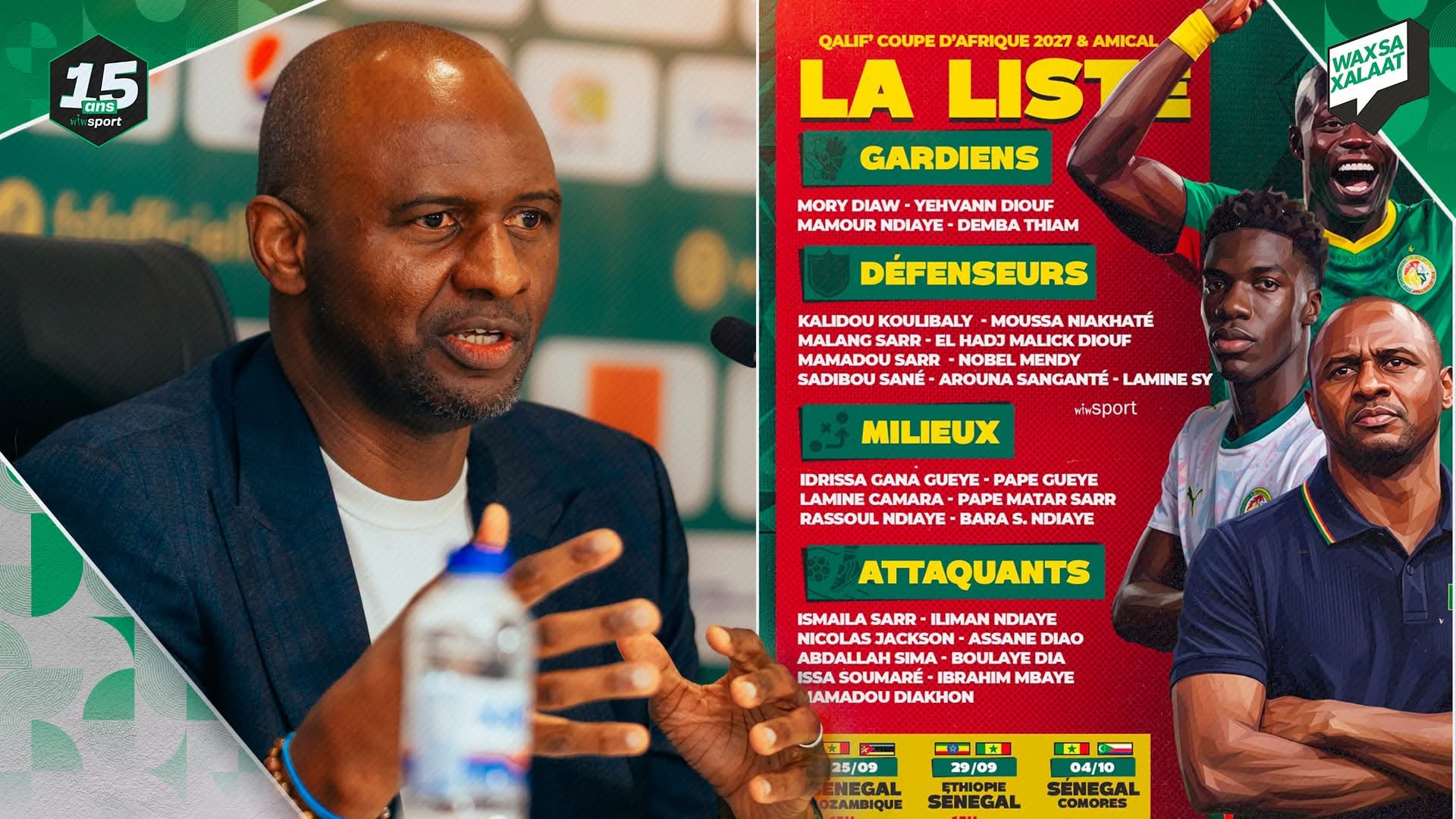 En Direct : Rassemblement des Lions - Absents, nouveaux… Que pensez-vous de la liste de Patrick Vieira ? - wiwsport En Direct : Rassemblement des Lions - Absents, nouveaux… Que pensez-vous de la liste de Patrick Vieira ? - wiwsport