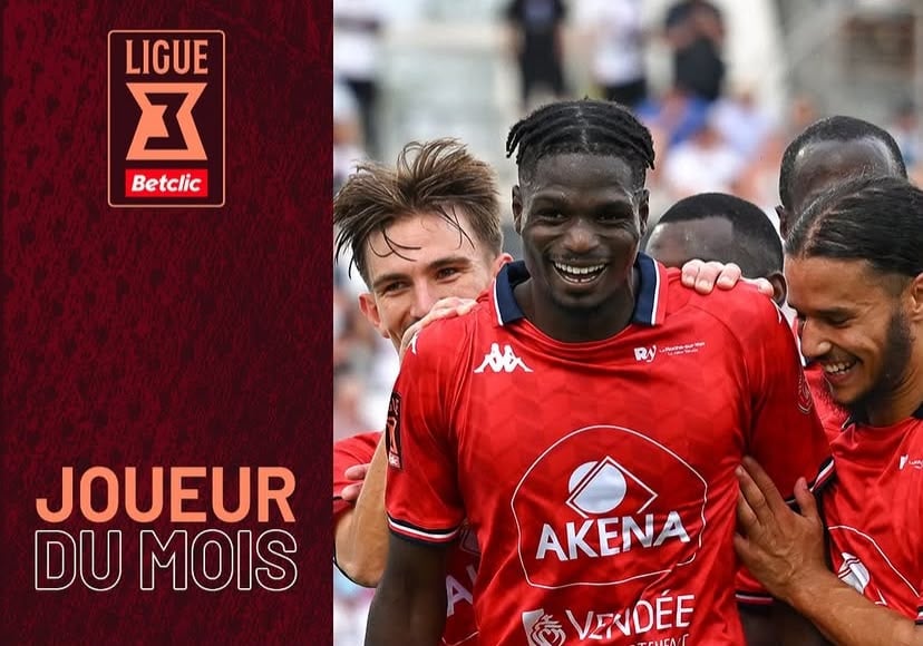 Mansour Samb élu meilleur joueur du mois d'août en Ligue 3 - wiwsport Mansour Samb élu meilleur joueur du mois d'août en Ligue 3 - wiwsport