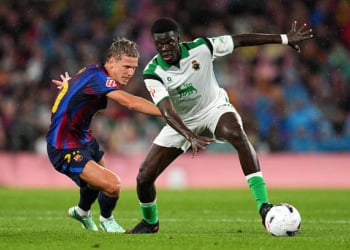 LaLiga : En vidéo, le beau but de Maguette Gueye (Racing Santander) face au Barça - wiwsport