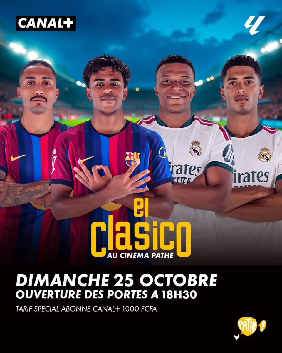 Barça vs Real Madrid : Vivez le Clásico sur écran géant au Cinéma Pathé, ce dimanche à partir de 19h00 - wiwsport Barça vs Real Madrid : Vivez le Clásico sur écran géant au Cinéma Pathé, ce dimanche à partir de 19h00 - wiwsport