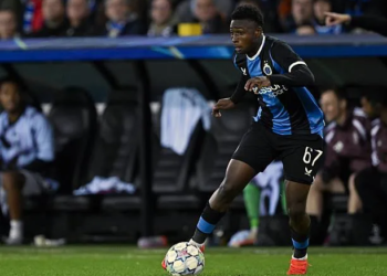 BRUGGE - Mamadou Diakhon of Club Brugge during the Champions League match between Club Brugge and Aston Villa FC at the Jan Breydel Stadium on 8 September 2026 in Bruges, Belgium. GERRIT VAN KEULEN / ANP (Photo by ANP via Getty Images)