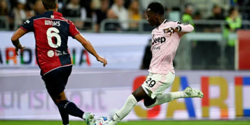 CAGLIARI, ITALY - OCTOBER 11: Pape Matar Sarr of Juventus in action during the Serie A match between Cagliari Calcio and Juventus at Unipol Domus on October 11, 2026 in Cagliari, Italy. (Photo by Daniele Badolato - Juventus FC/Juventus FC via Getty Images)