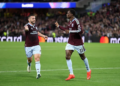 BIRMINGHAM, ENGLAND - OCTOBER 14: Nicolas Jackson of Aston Villa celebrates scoring his team’s second goal with John McGinn during the UEFA Champions League 2026/27 League Phase MD2 match between Aston Villa FC and Fenerbahce SK at Villa Park on October 14, 2026 in Birmingham, England. (Photo by Dan Mullan/Getty Images)