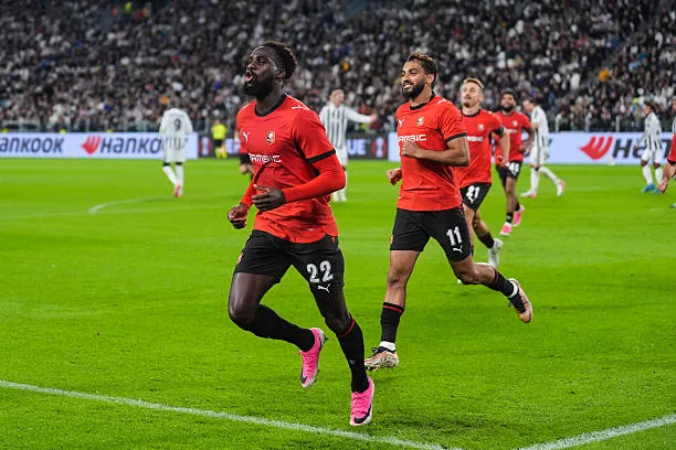Ligue Europa - Avec un but de Boulaye Dia, Rennes tient en échec la Juventus (2-2) à Turin - wiwsport Boulaye DIA of Rennes celebrates goal during the UEFA Europa League match between Juventus and Rennes at Juventus Stadium on October 22, 2026 in Turin, Italy. (Photo by Daniel Derajinski/Icon Sport via Getty Images)