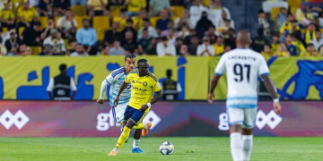 RIYADH, SAUDI ARABIA - OCTOBER 20: Sadio Mane of team Al Nassr during the Saudi Pro League between Al Nassr and Neom SC at Al Awwal Park on October 20, 2026 in Riyadh, Saudi Arabia.  (Photo by Abdullah Ahmed/Getty Images)