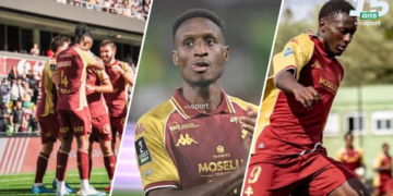Ligue 2 : Metz s’impose face à Sochaux (3-2), Bouna Sarr passeur décisif et première titularisation pour Abdourahmane Mbodji - wiwsport Ligue 2 : Metz s’impose face à Sochaux (3-2), Bouna Sarr passeur décisif et première titularisation pour Abdourahmane Mbodji - wiwsport